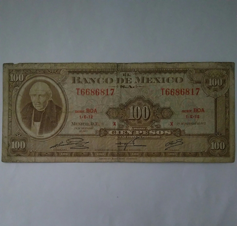 1972 - 100 pesos