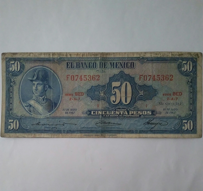 1967 - 50 pesos