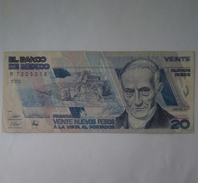 1992 - 20 pesos