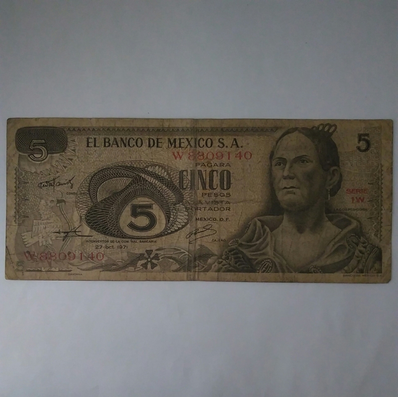 1971 - 5 peos