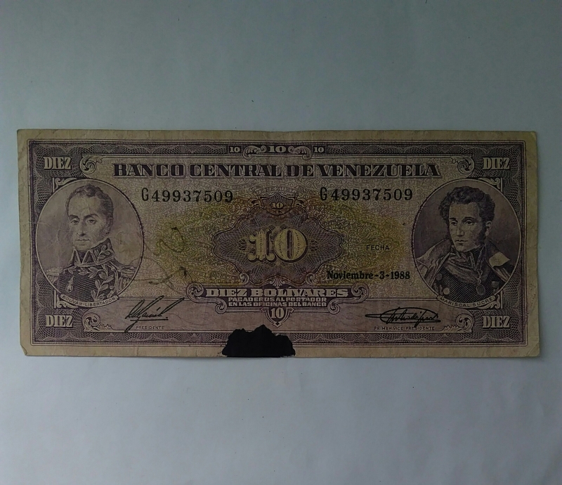 1988 - 10 bolivares