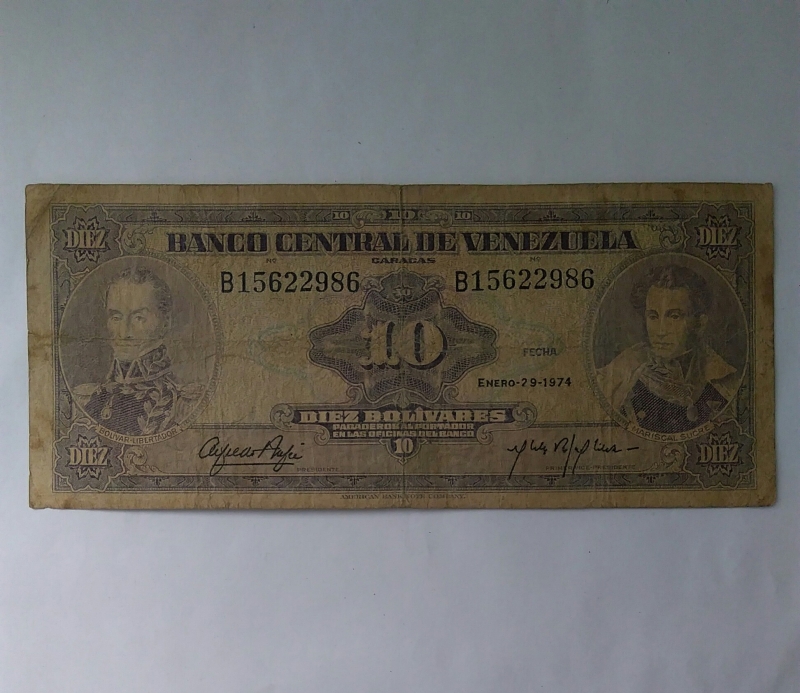 1974 - 10 bolivares