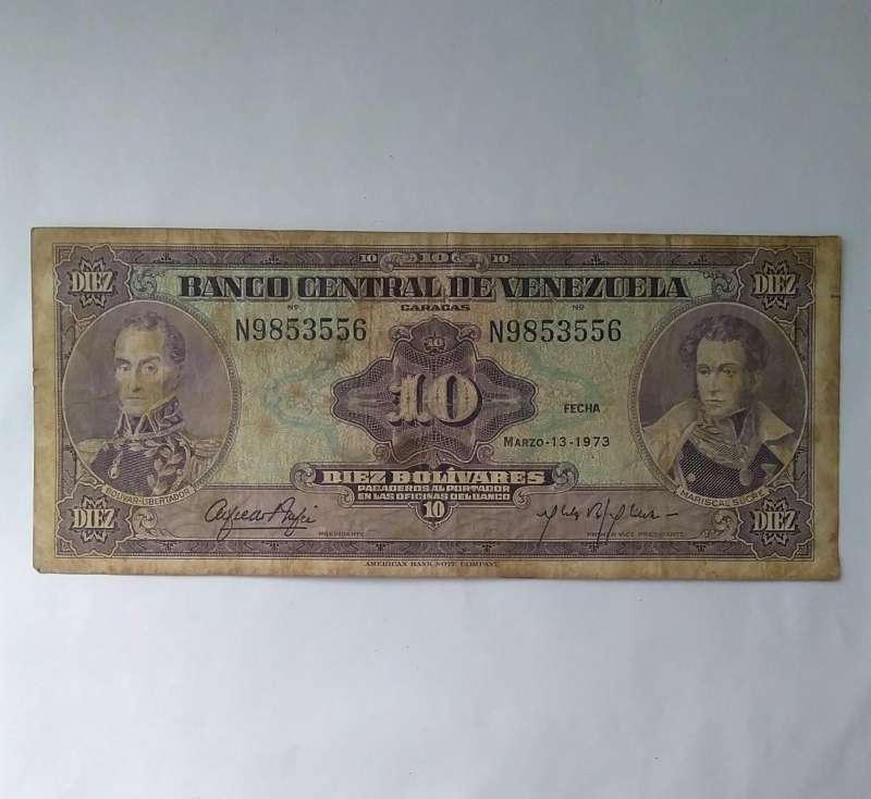 1973 - 10 bolivares
