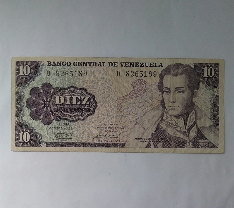 1981 - 10 bolivares