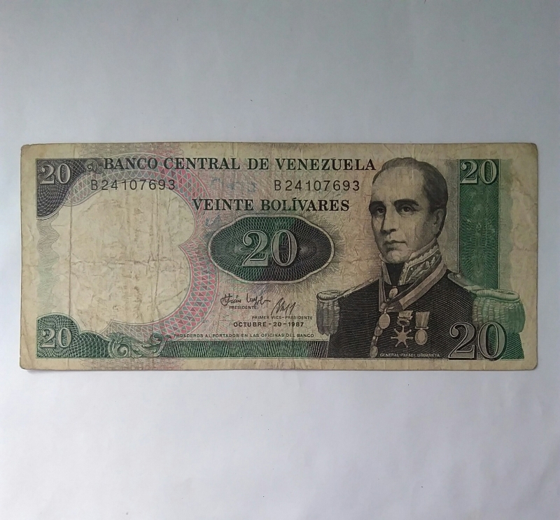1987 - 20 bolivares