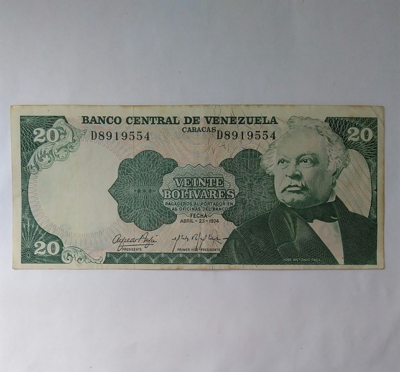 1974 - 20 bolivares