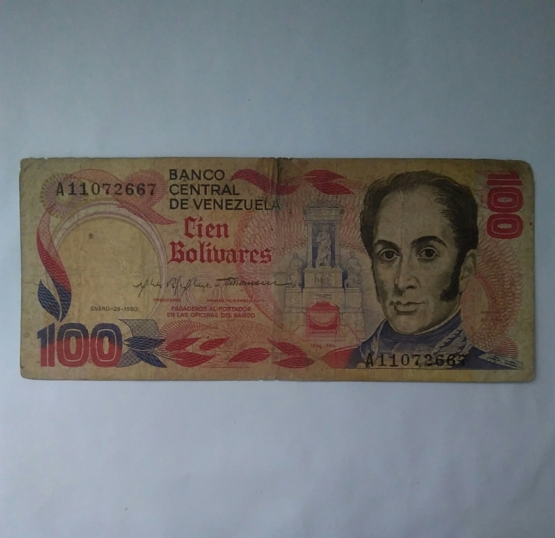 1980 - 100 bolivares
