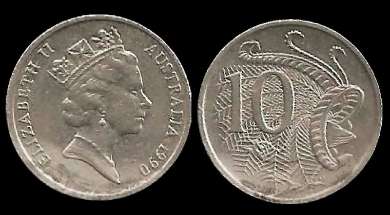 Australia: 10 Cents 1990 km81