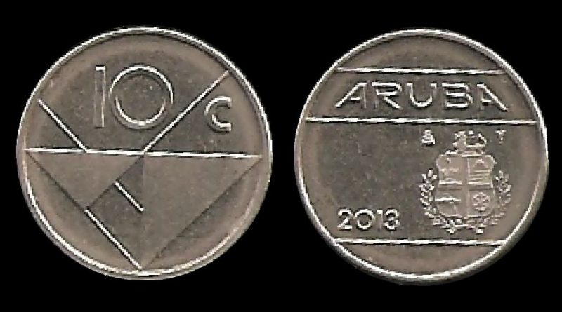 ARUBA 10 Cents 2013 km2