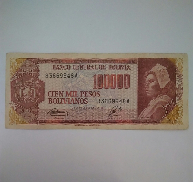 1984 - 100000 Bolivianos