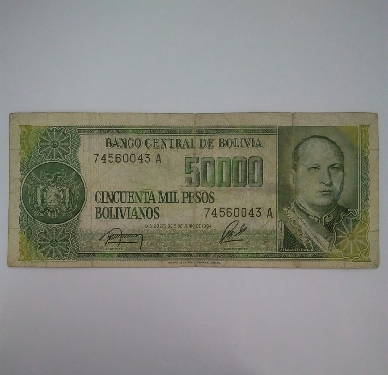 1984 - 50000 Bolivianos