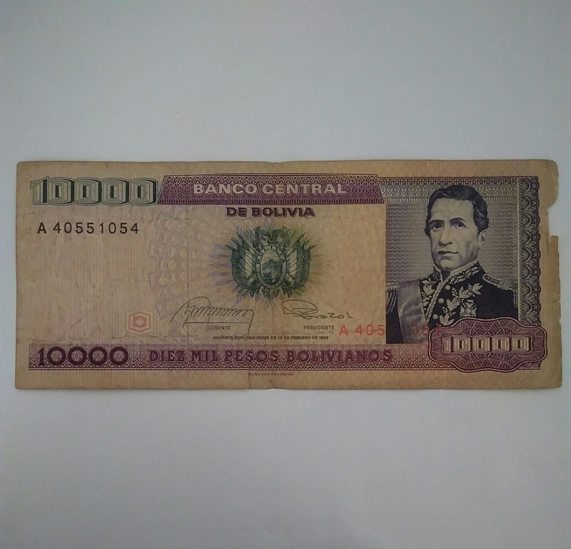 1984 - 10000 Bolivianos
