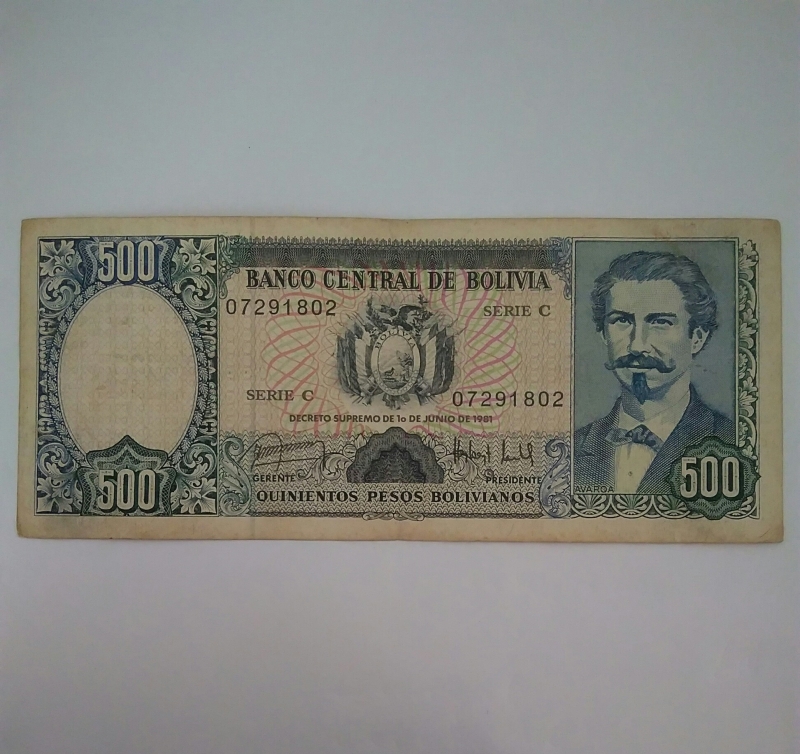 1981- 500 Bolivianos