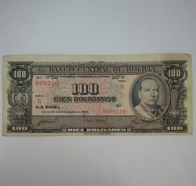 1945 - 100 Bolivianos
