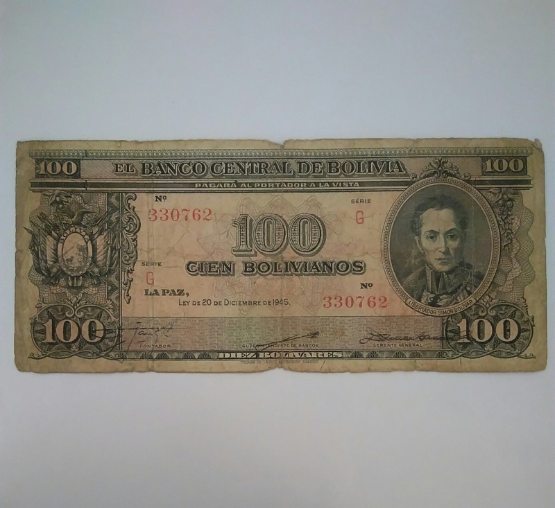 1945 - 100 Bolivianos
