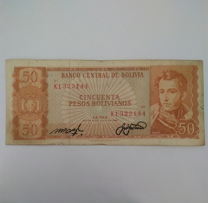 1962 - 50 Bolivianos