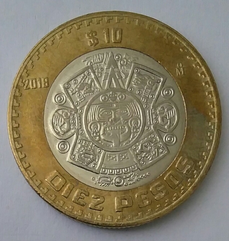 2018 - 10 pesos