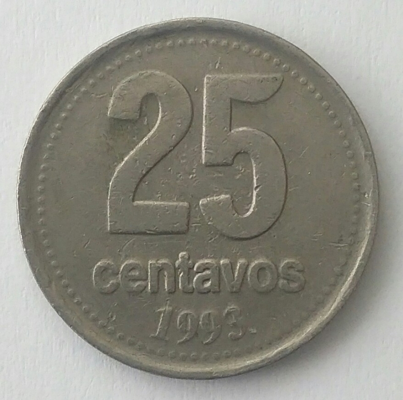 1993 - 25 centavos