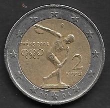 2 Euros JJ.OO 2004