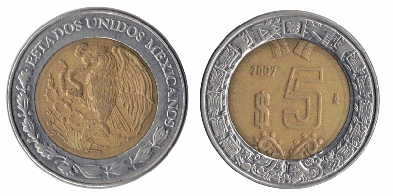 5 pesos