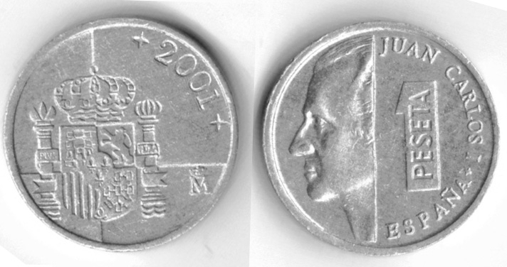 Ultimo a�o acu�aci�n peseta
