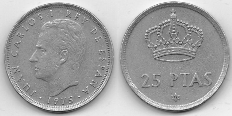 25 pesetas