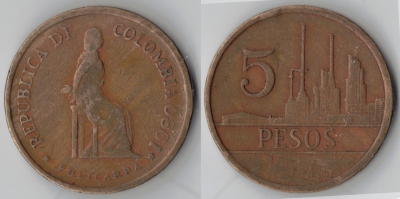 5 pesos