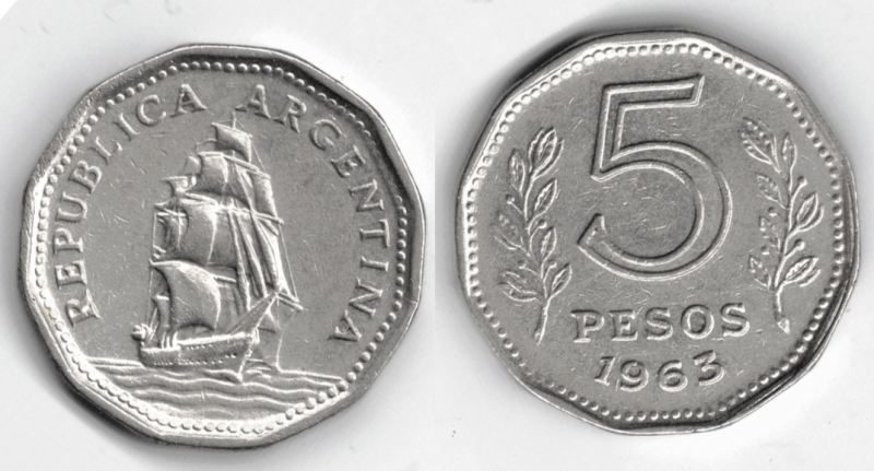 5 pesos