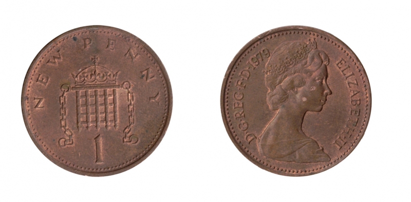 1 new penny