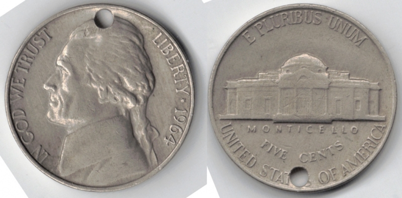 FIVE CENTS Nickel Jefferson
