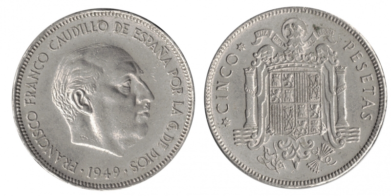 5 pesetas