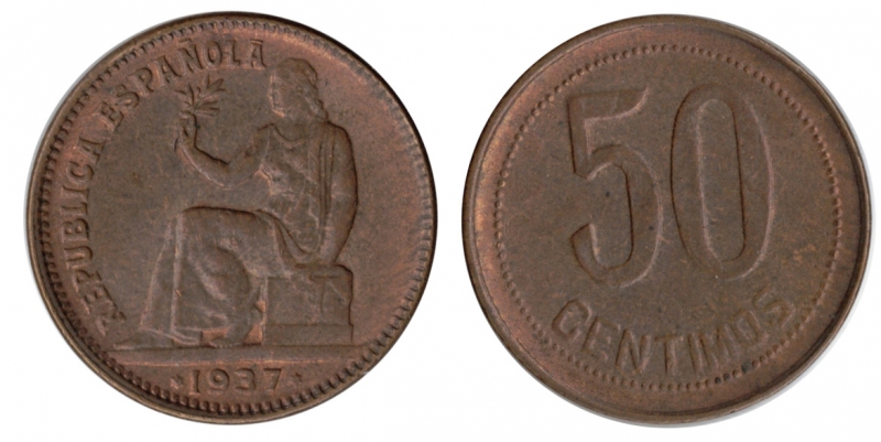 50 CENTIMOS REPUBLICA ESPA�OLA