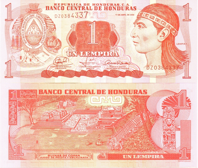 LEMPIRA  Y  ESCUDO  NACIONAL