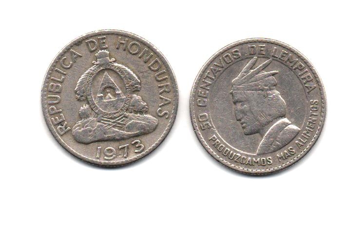 CINCUENTA  CENTAVOS  DE  LEMPIRA.  PRODUZCAMOS  M�S  ALIMENTOS
