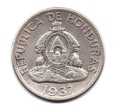 UN  LEMPIRA  DE  PLATA  (Anverso)