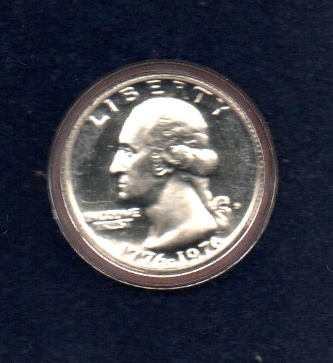 LIBERTY.  GEORGE WASHINGTON.  IN  GOD  WE  TRUST.  1776-1976.  (Anverso)