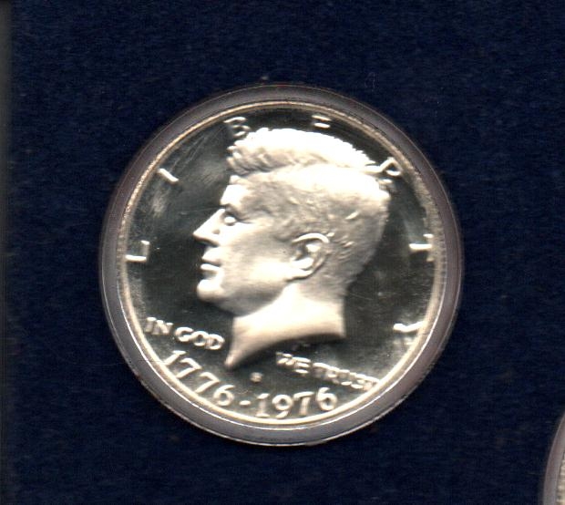 LIBERTY.  JOHN  F. KENNEDY.  IN  GOD  WE  TRUST.  1776-1976.  (Anverso)