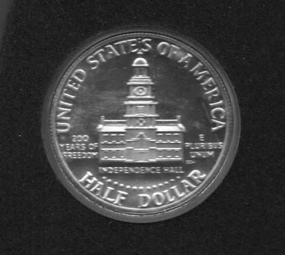UNITED  STATES  OF  AM�RICA.  CASA  DE  LA  INDEPENDENCIA.  HALF  DOLLAR.  (Reverso)