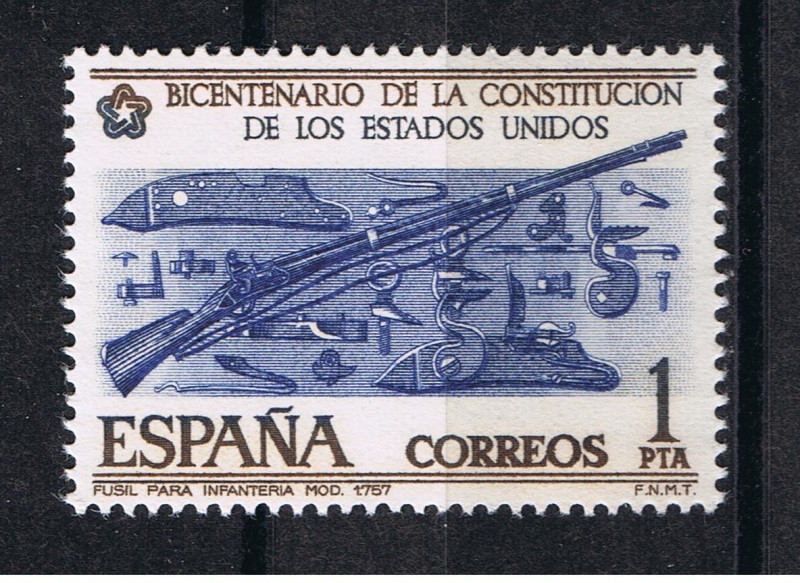 Edifil  2322  Bicentenario de la Independencia de los Estados Unidos 