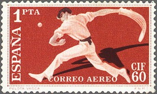 ESPAÑA 1960 1286 Sello Nuevo I Congreso Filatelia Barcelona Cesta Punta Correo Aéreo