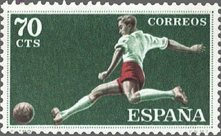 ESPAÑA 1960 1308 Sello Nuevo Deportes Fútbol 70cts
