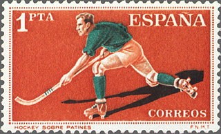 ESPAÑA 1960 1310 Sello Nuevo Deportes Hockey sobre Patines 1pta