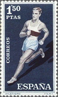 ESPAÑA 1960 1311 Sello Nuevo Deportes Atletismo 1,50pts