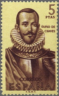 ESPAÑA 1961 1381 Sello Nuevo Forjadores de America Ñuflo de Chaves (1518-1568)