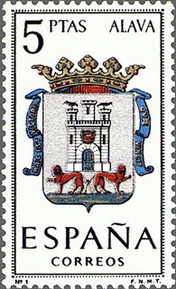 ESPAÑA 1962 1406 Sello Nuevo Escudos de las Capitales de Provincia Españolas Alava