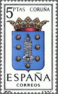 ESPAÑA 1963 1483 Sello Nuevo Escudos de las Capitales de Provincias Españolas Coruña