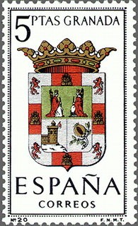ESPAÑA 1963 1488 Sello Nuevo Escudos de las Capitales de Provincias Españolas Granada