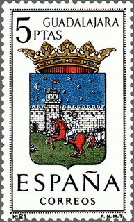ESPAÑA 1963 1489 Sello Nuevo Escudos de las Capitales de Provincias Españolas Guadalajara