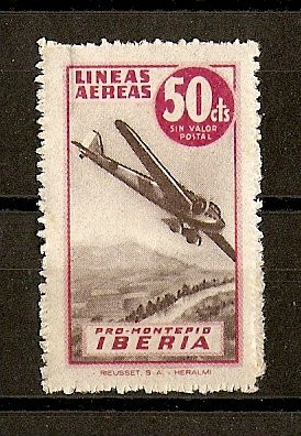 Lineas Aereas Iberia. ( Pro-Montepio).