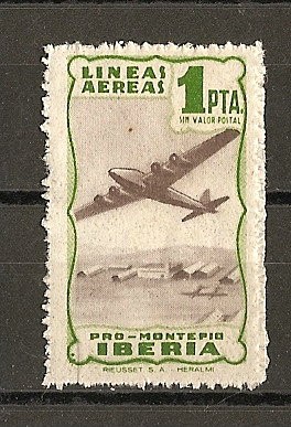 Lineas Aereas Iberia. ( Pro-Montepio).